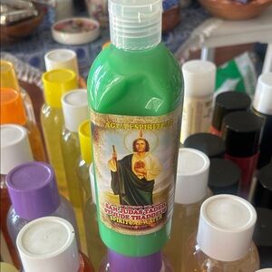 Agua Espiritual St. Jude Spiritual Water - Green Bottle
